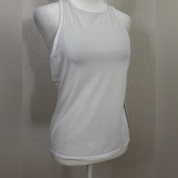 NWT JOHNNY WAS CALME Women's White Sleeveless racer back tank Top - Picture 1 of 10